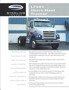 Truck Brochure - Sterling - L7501 - Short Haul Tractor - 1998 (T1909) - Picture 1 of 1