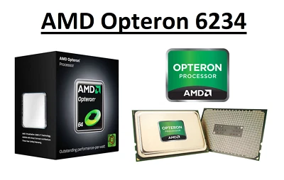 AMD Opteron 6234 Dodeca Core Processor 2.4 - 3.0 GHz, 12MB, Socket G34, 115W CPU - Image 1 of 4
