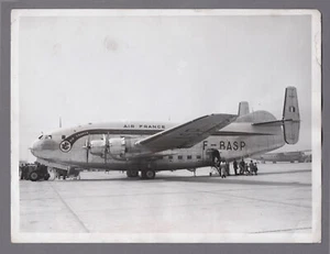 AIR FRANCE BREGUET BR763 PROVENCE ORIGINAL VINTAGE LARGE PHOTO DEUX PONTS F-BASP - Picture 1 of 2