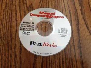 Advanced Dungeons & Dragons Volume III TSR 1994 Disc Only - Picture 1 of 2