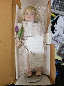 Muñeca de porcelana The Hamilton Collection Heather By Joke Gribben numerada en... - Imagen 1 de 1