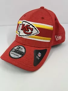 Neu mit Etikett NFL KC Kansas City Chiefs rot gestreifter Hut Größe Medium Large - Bild 1 von 6