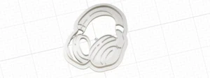 3D-gedruckte Ausstecher inspiriert von Over Ear Kopfhörern - Bild 1 von 1
