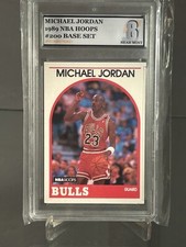 Michael Jordan - 1989/90 Hoops #200 SNC Grading 8