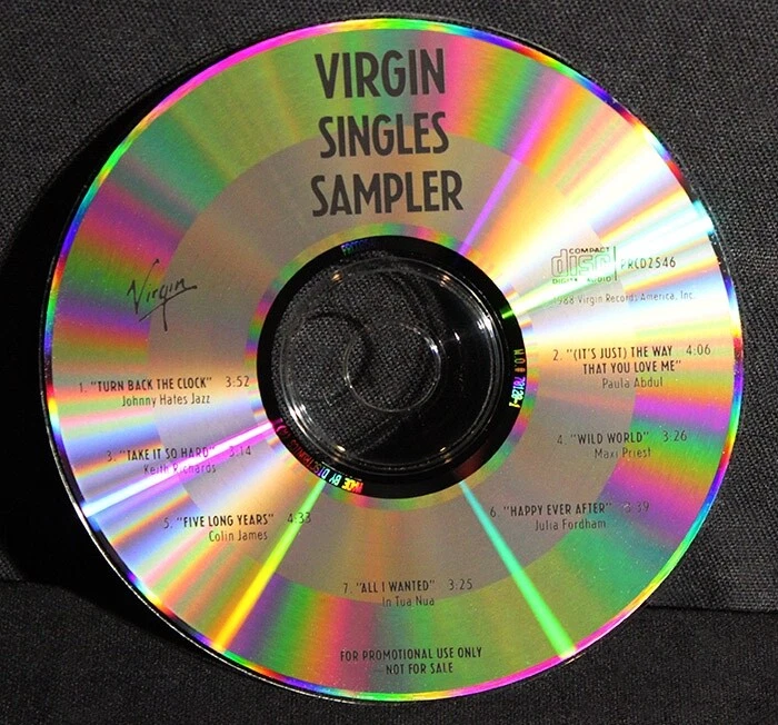Virgin Singles Sampler-Various Artists-Virgin PRCD2546-Vintage 1988 DJ CD -7 TRX - Image 1 of 1