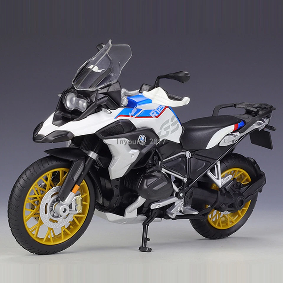 Литая модель мотоцикла BMW R1250 GS 2018 масштаб 1:12 игрушки для мальчиков подарки детям - Изображение 1 из 4