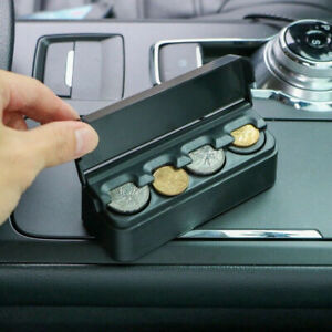Car Coin Case Organizer Storage Mini Box Plastic Holder Car Interior Accessories