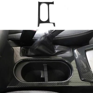 For Subaru Forester 2014-18 ABS Carbon Fiber Middle Console Water Cup Frame Trim - Foto 1 di 6