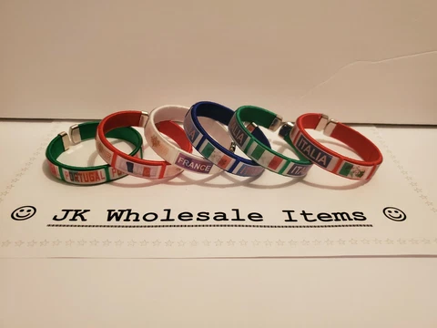 QATAR 2022 WORLD CUP WRISTBAND BRACELET ADJUSTABLE HOLOGRAM PORTUGAL FRANCE Cover