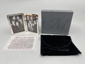 Monica Rich Kosann Sterlingsilber Doppel Foto Klapprahmen Reise passt 2 x 3" - Bild 1 von 7