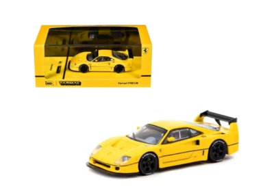 Coche modelo diecast amarillo Tarmac Works x iXO 1:64 Ferrari F40 LM T64R-075-YL Foto 1 de 3