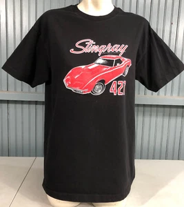Corvette Stingray 427 Black Large T-Shirt - Picture 1 of 2