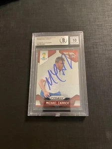 2014 PANINI PRIZM WORLD CUP - MICHAEL CARRICK - SIGNED BECKETT AUTHENTIC AUTO 10 - Picture 1 of 2