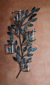 Teelichthalter für die Wand - Wandleuchter - Landhausstil - Metall - Bild 1 von 3