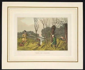 Water Hen Shooting Gentlemen gun dogs Alken & Clarke 1820 sporting print  - Picture 1 of 5