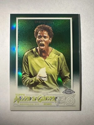 2020 Topps Allen & Ginter Chrome Green Refractor Briana Scurry /99 #166 US GK - Image 1 of 3