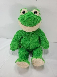 Build a Bear 17” Friendly Frog Green Cream Plush Stuffed Animal  - Picture 1 of 7