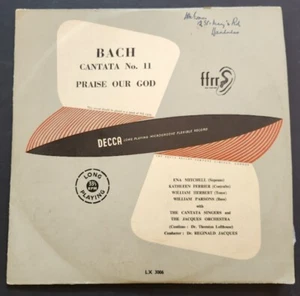 Bach Cantata 11 Praise Our God 1950 England 10" Decca Records LP - Picture 1 of 4