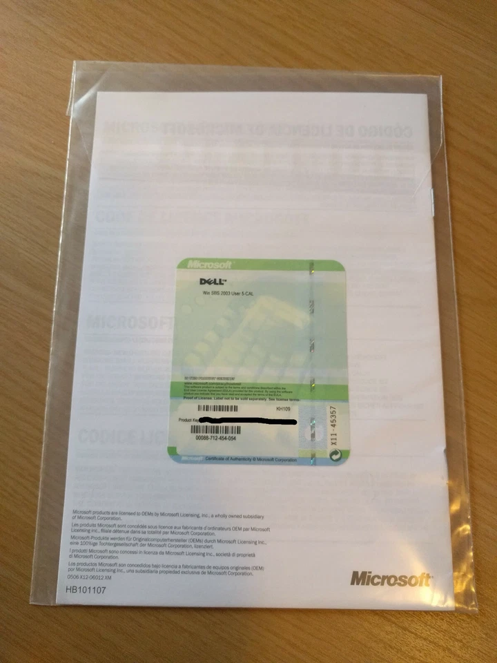 BRAND NEW Windows SBS 2003 - 5 User CAL - Small Business Server - KH109 - NEW - Image 1 of 2