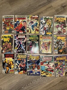 Vintage Marvel Comic Books Lot Of 15 Invaders Avengers Machne Man Spitfire Venom - Picture 1 of 8