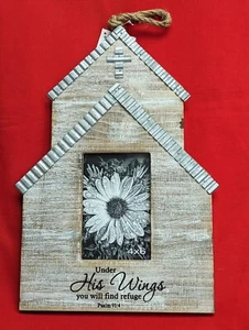 Bilderrahmen Old School Kirchenstil UNTER SEINEN FLÜGELN FINDEN SIE ZUFLUCHT - Bild 1 von 4