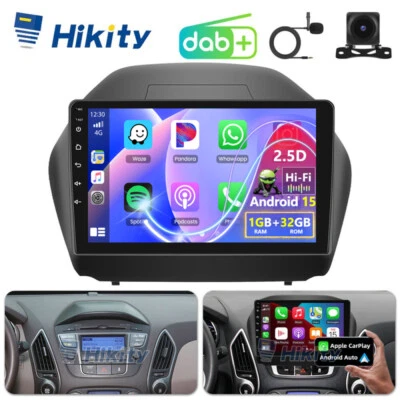 DAB+ Carplay Android 15 Autoradio Für Hyundai ix35 2009-2015 GPS NAVI RDS BT - Bild 1 von 4