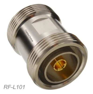 7/16 DIN Female Jack to 7/16 DIN Female Jack Coaxial Inline Coupler, RF-L101 - Image 1 of 3