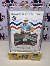 *2023 WILL LEVIS 1/1 ONE OF ONE TREASURES OF NASHVILLE PATCH ROOKIE CARD NCC*