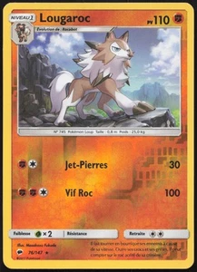 Carte Pokémon Lougaroc 76/147 Reverse Ombres Ardentes Français - Imagen 1 de 2