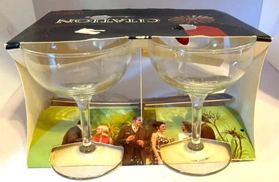 NEW Libbey Citation Round Champagne Sherbet Bar Glasses 6.5 oz MCM Vintage - Image 1 of 4