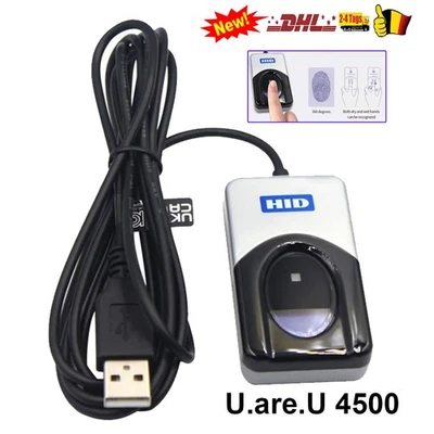 Digital Persona/Crossmatch HID-UAREU4500 Fingerabdruckleser USB keine Software - Bild 1 von 4