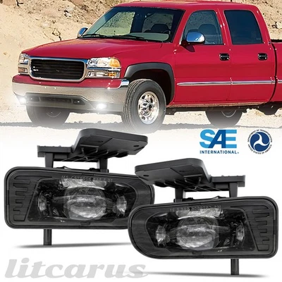 LED Fog Lights Lamps For 1999-2002 GMC Sierra 1500 2500 3500, 2000-06 GMC Yukon - Image 1 of 4