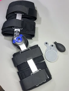 Orthopedic Rehab Hinged ROM Knee Leg Brace Adjust Post Op Support Immobiliser - Picture 1 of 19