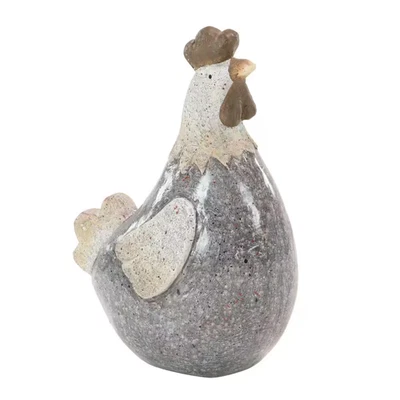 5 In. X 13 In. 13 In. Polystone Indoor Outdoor Rooster Garden Sculpture - Image 1 of 4