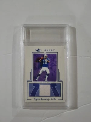 2003 Fleer Avant Materials Patch Blue /250 Peyton Manning #AGW/13 HOF - Image 1 of 2