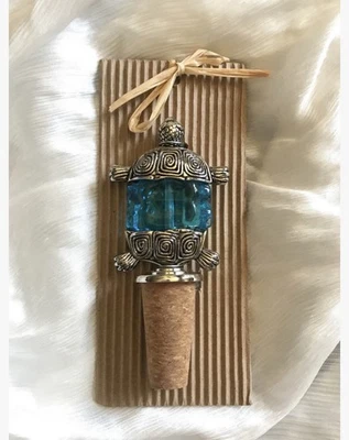 Tapón de vino Mudpie Turtle corcho nuevo con etiquetas Foto 1 de 3