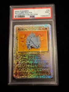 PSA 9 - Rhyhorn 90/110 Reverse Holo - Legendary Collection - Pokemon Card MINT - Picture 1 of 1