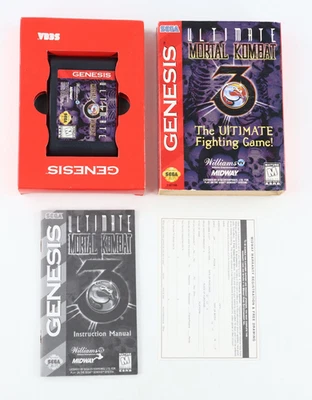 Ultimate Mortal Kombat 3 Sega Genesis Complete Tested NICE BOX - Image 1 of 4