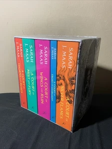 A Court of Thorns & Roses 5 Book Set by Sarah J. Maas Paperback, New & Sealed ✅ - Picture 1 of 7