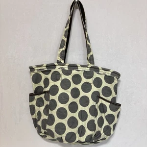 Thirty One 31 Retro Metro Bolso de Mano Bolso de Mano Monedero Gris Círculos - Imagen 1 de 6