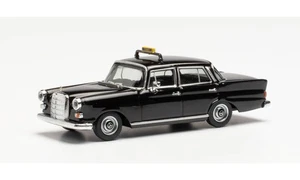 Herpa Maßstab 1/87 HO 60er Mercedes-Benz 200 Heckflosse Taxi schwarz 095686 montiert - Bild 1 von 10