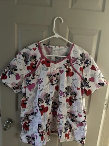 Disney Mickey and Minnie Mouse Scrubs Size 2XL Used - Picture 1 of 1