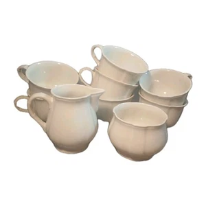 Villeroy & Boch Manoir Creamer Sugar Bowl No Lid 7 Flat Cup Coffee Tea Vintage - Picture 1 of 14