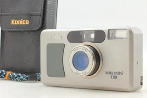 LCD OK [MINT w/Case] Konica Big Mini F Point & Shoot 35mm Film Camera From JAPAN - Picture 1 of 10