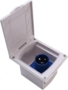 Anwangda Raccordo di Scarico Caravan 240v 3 Pin Spina di Alimentazione Scatola di Aspirazione, Caravan 230v Mai - Foto 1 di 9