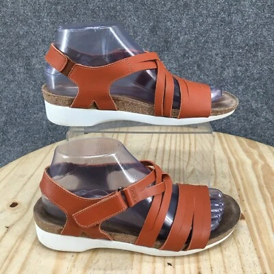 Munro Sandals Womens 8 M Kaya Strappy Orange Hook & Loop Casual Open Toe Low Top - Image 1 of 4