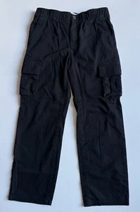 Old Navy Boys Loose Taper Built-in Flex Cargo Pants Black Size Medium 8 - Picture 1 of 10