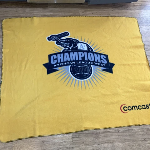 60x48 Oakland Athletics A's 2006 AL West Champions Throw Blanket SGA Comcast MLB Cover