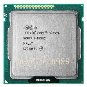 Intel Core i5-3570 CPU 4 cores Socket LGA1155 SR0T7 3.4 GHz 3400 MHz Processor - Picture 1 of 4