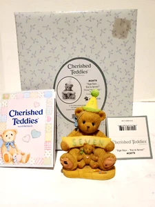 Cherished Teddies Sign Says You're Seven 4020578 NOS 2010 - Picture 1 of 13